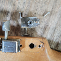 Fender Stratocaster Slab Board 1961 Fiesta Refinish Olympic White