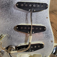 Fender Stratocaster Slab Board 1961 Fiesta Refinish Olympic White