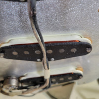 Fender Stratocaster Slab Board 1961 Fiesta Refinish Olympic White