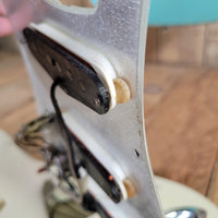 Fender Stratocaster Slab Board 1961 Fiesta Refinish Olympic White