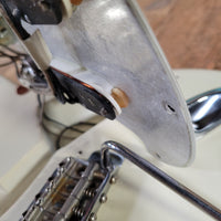 Fender Stratocaster Slab Board 1961 Fiesta Refinish Olympic White