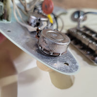 Fender Stratocaster Slab Board 1961 Fiesta Refinish Olympic White