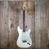 Fender Stratocaster Slab Board 1961 Fiesta Refinish Olympic White
