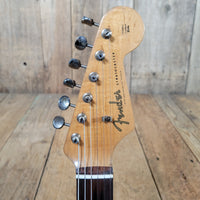 Fender Stratocaster Slab Board 1961 Fiesta Refinish Olympic White