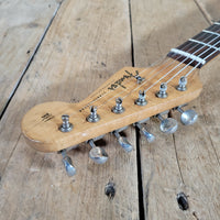 Fender Stratocaster Slab Board 1961 Fiesta Refinish Olympic White