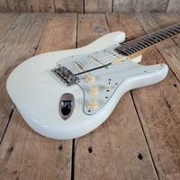 Fender Stratocaster Slab Board 1961 Fiesta Refinish Olympic White
