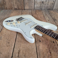 Fender Stratocaster Slab Board 1961 Fiesta Refinish Olympic White