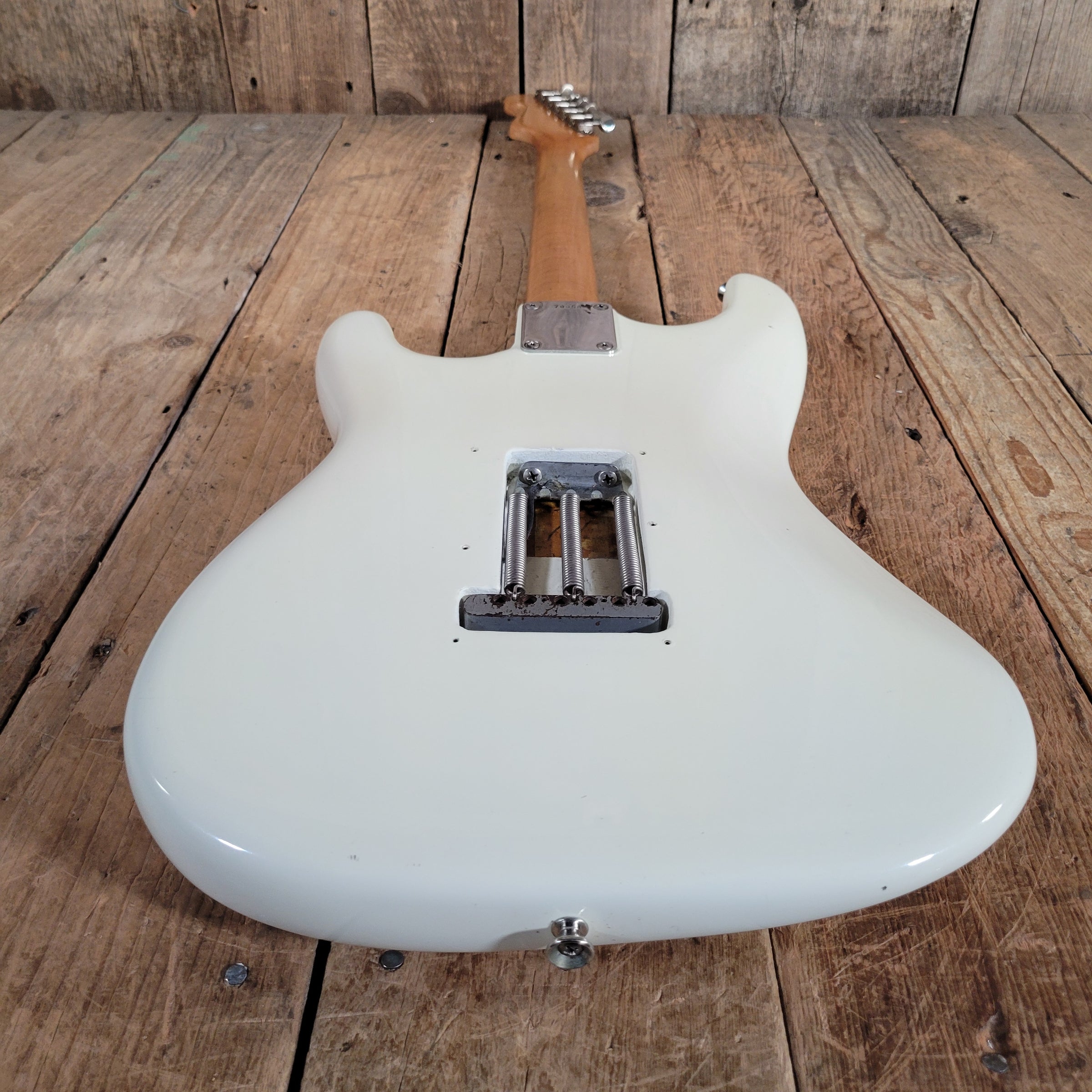 Fender Stratocaster Slab Board 1961 Fiesta Refinish Olympic White