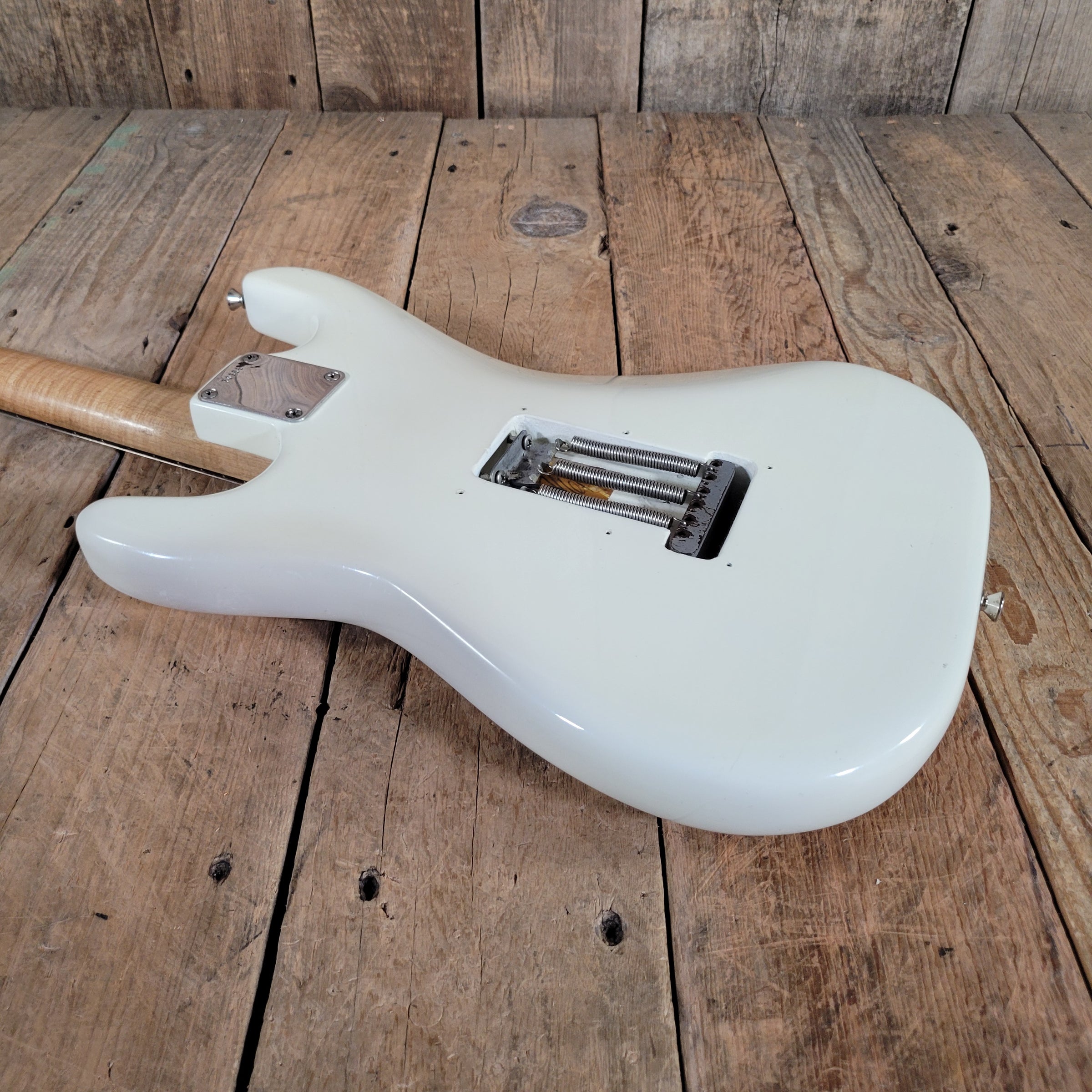 Fender Stratocaster Slab Board 1961 Fiesta Refinish Olympic White