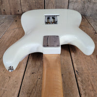 Fender Stratocaster Slab Board 1961 Fiesta Refinish Olympic White