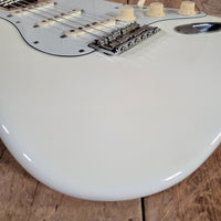 Fender Stratocaster Slab Board 1961 Fiesta Refinish Olympic White