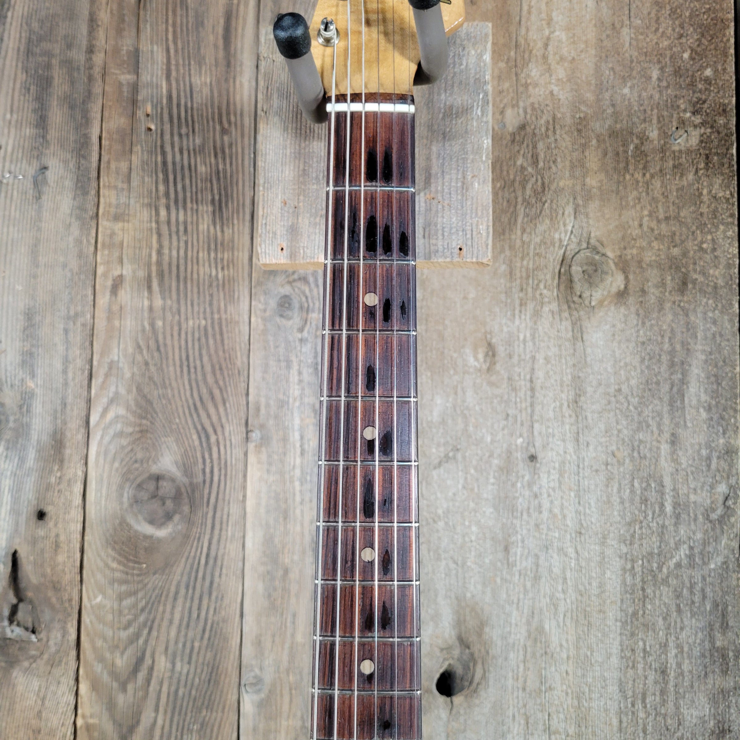 Fender Stratocaster Slab Board 1961 Fiesta Refinish Olympic White