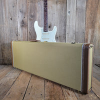 Fender Stratocaster Slab Board 1961 Fiesta Refinish Olympic White