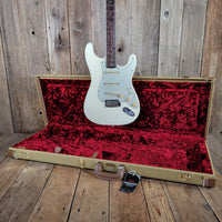 Fender Stratocaster Slab Board 1961 Fiesta Refinish Olympic White