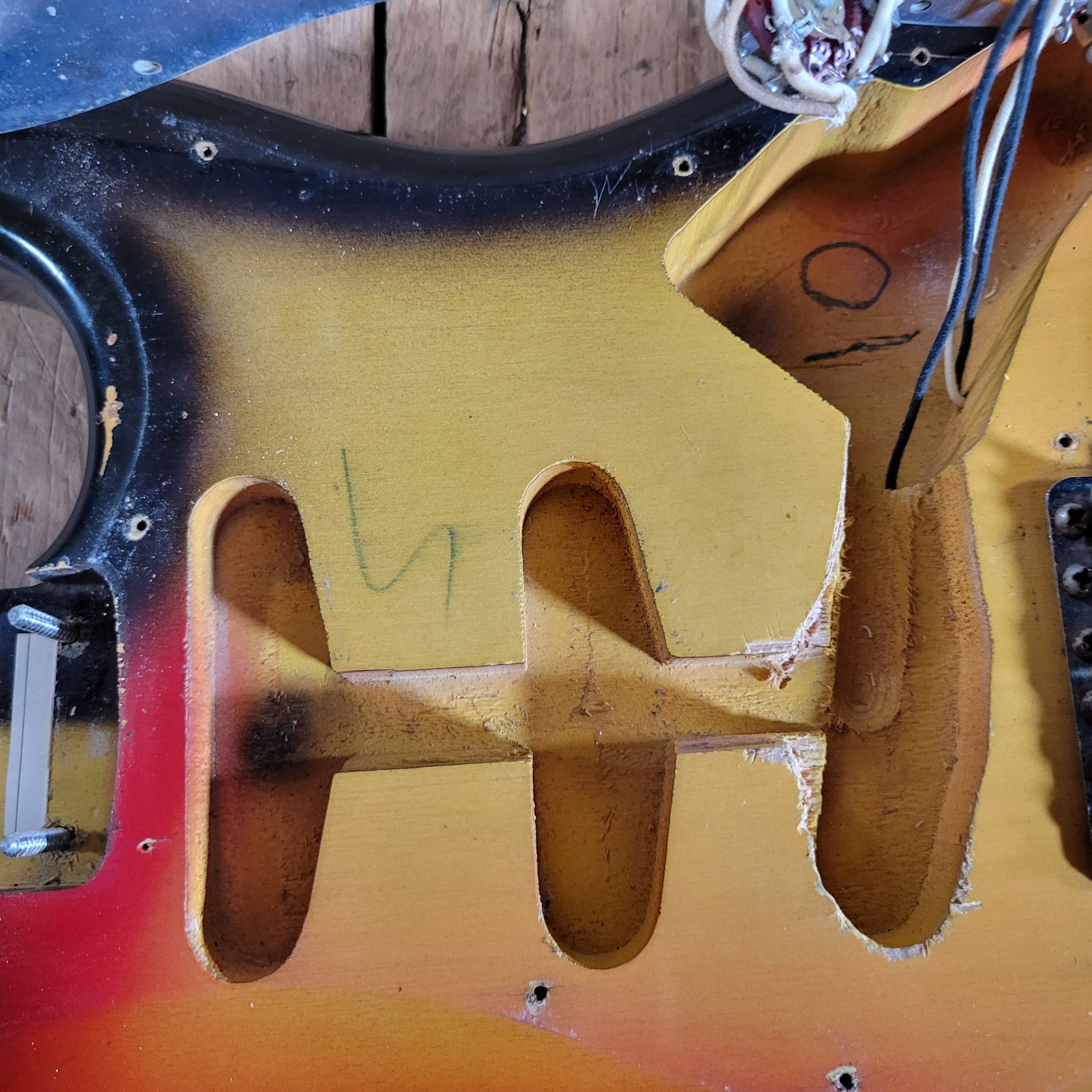 Fender Stratocaster 1964 Green Guard Pre CBS