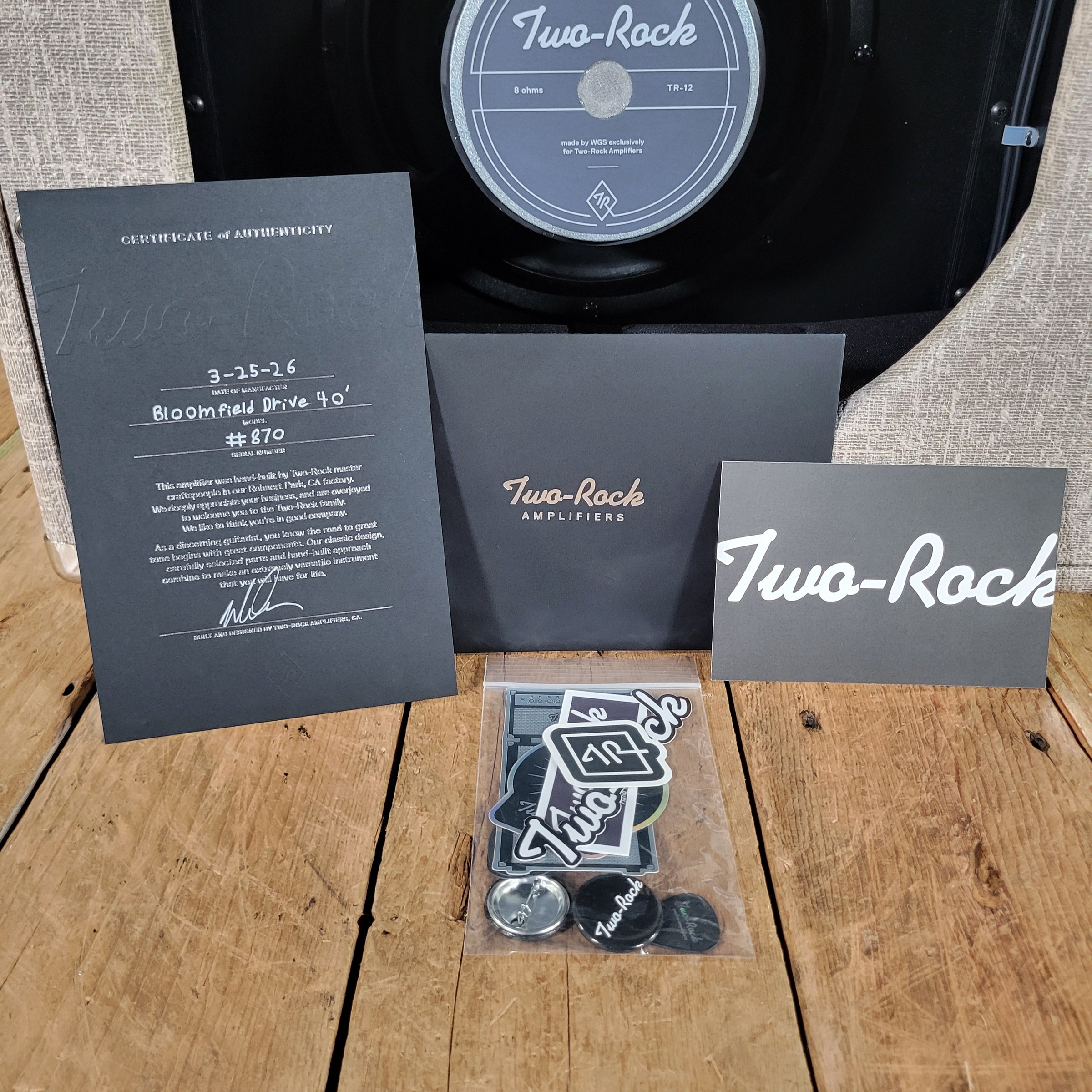 Two-Rock Bloomfield Drive 40/20 Combo NEW 2026 — Fawn Tolex