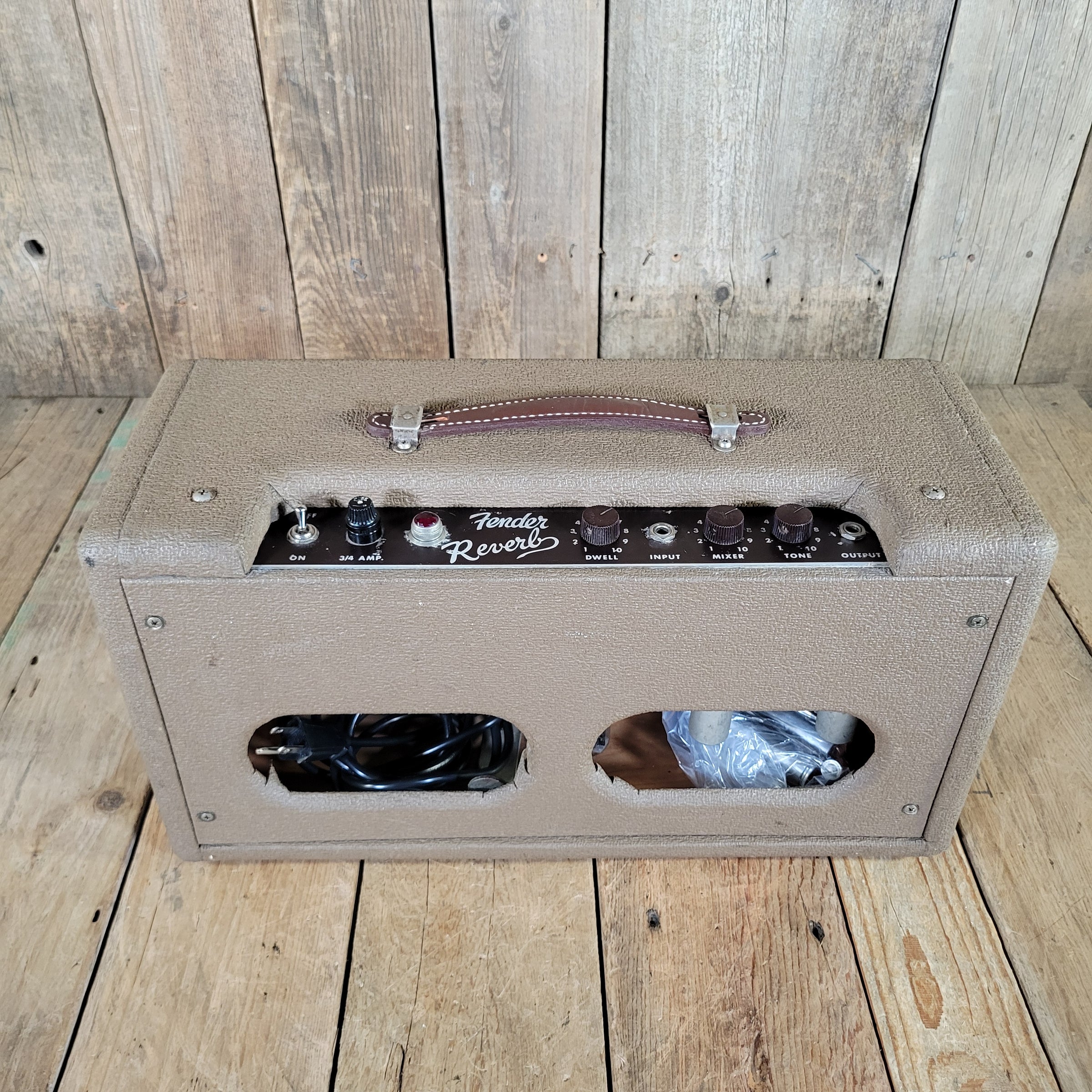 Fender Reverb Unit 6G15-A 1961 Brown Tolex
