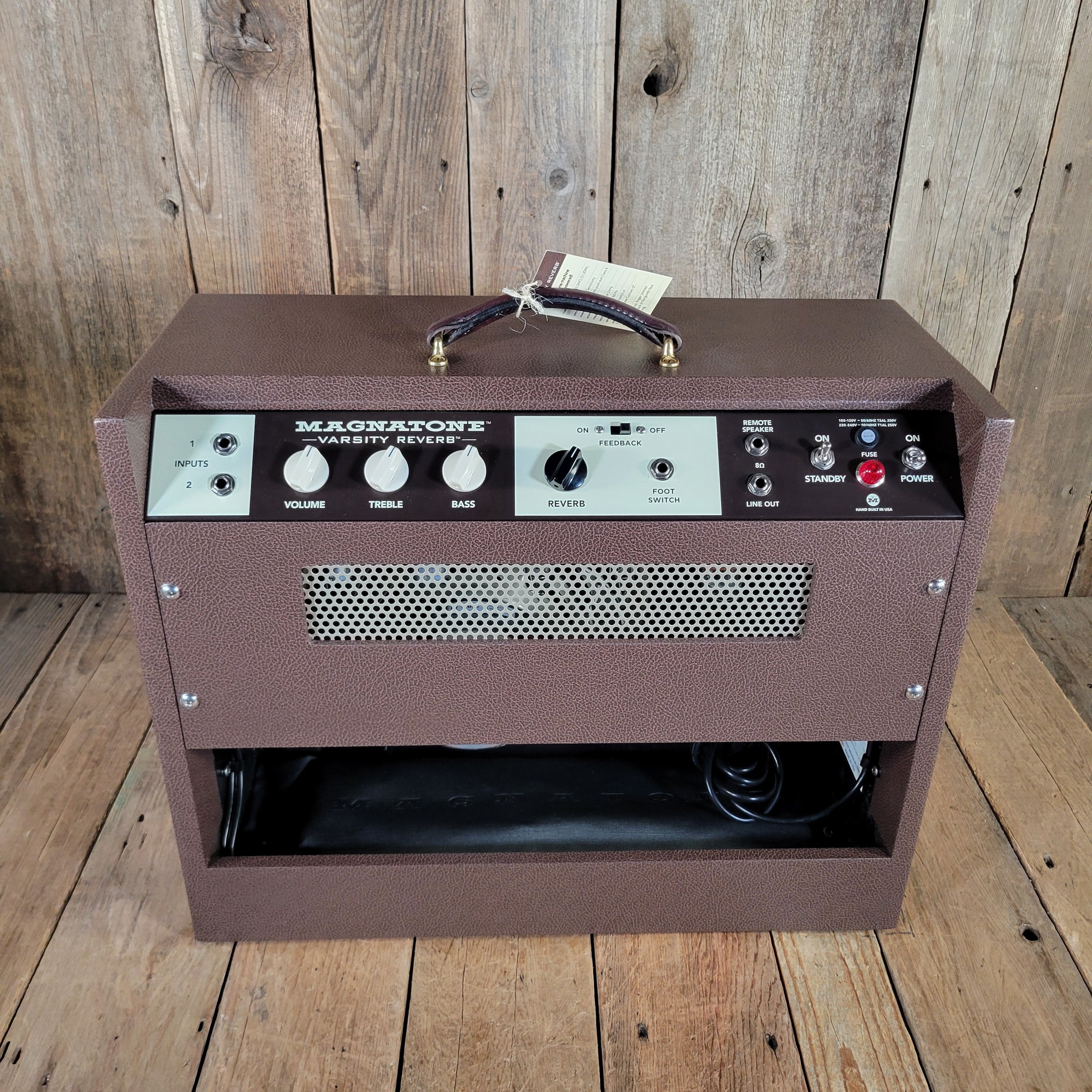 Magnatone 2020 Varsity Reverb 1x12 Combo Brown Near Mint