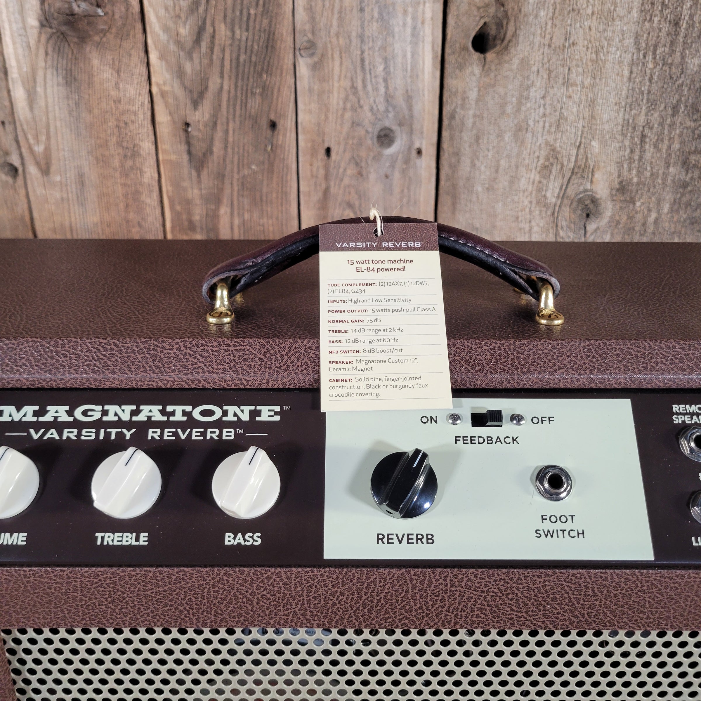 Magnatone 2020 Varsity Reverb 1x12 Combo Brown Near Mint