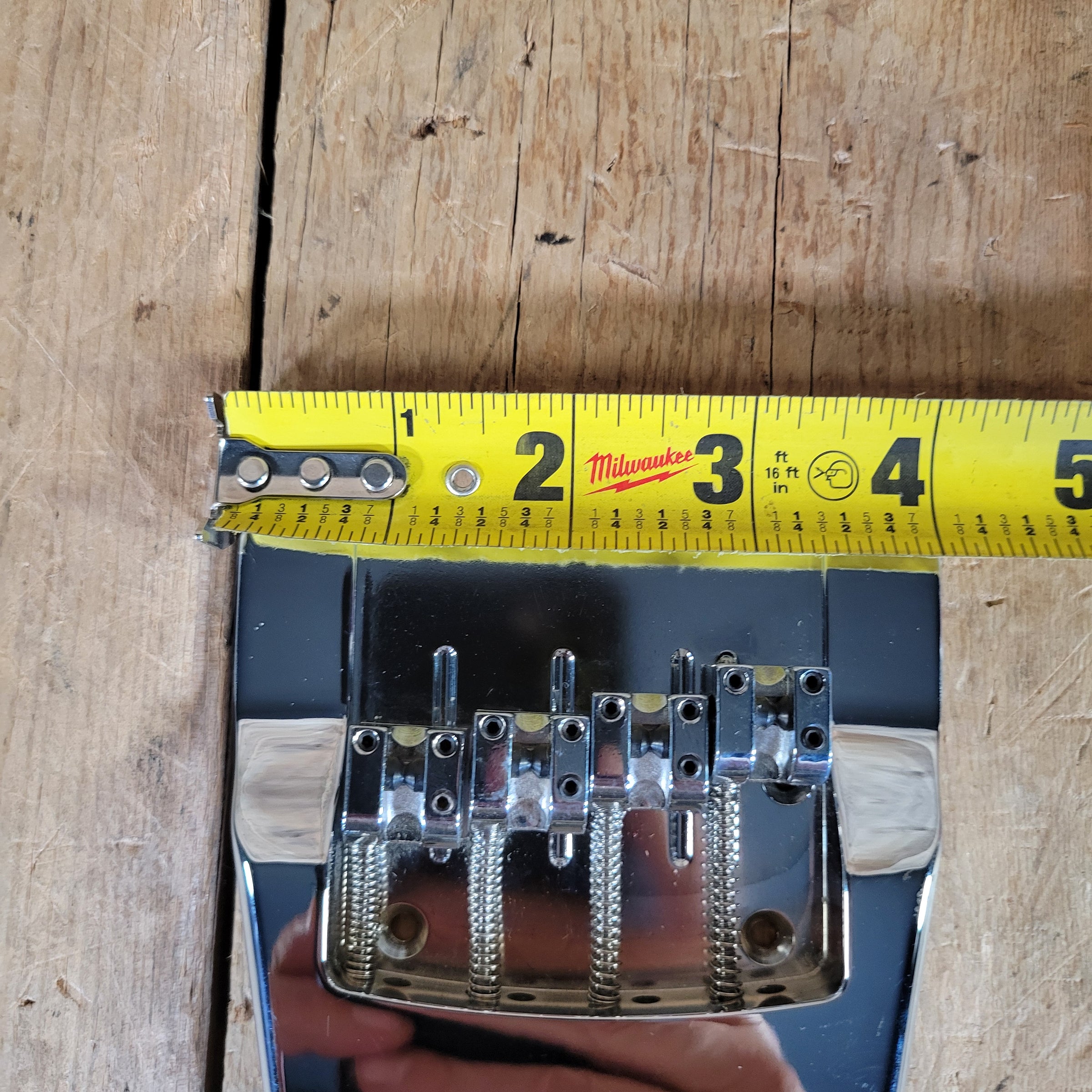 Hipshot Rickenbacker 4-String Bass Bridge Chrome Near Mint