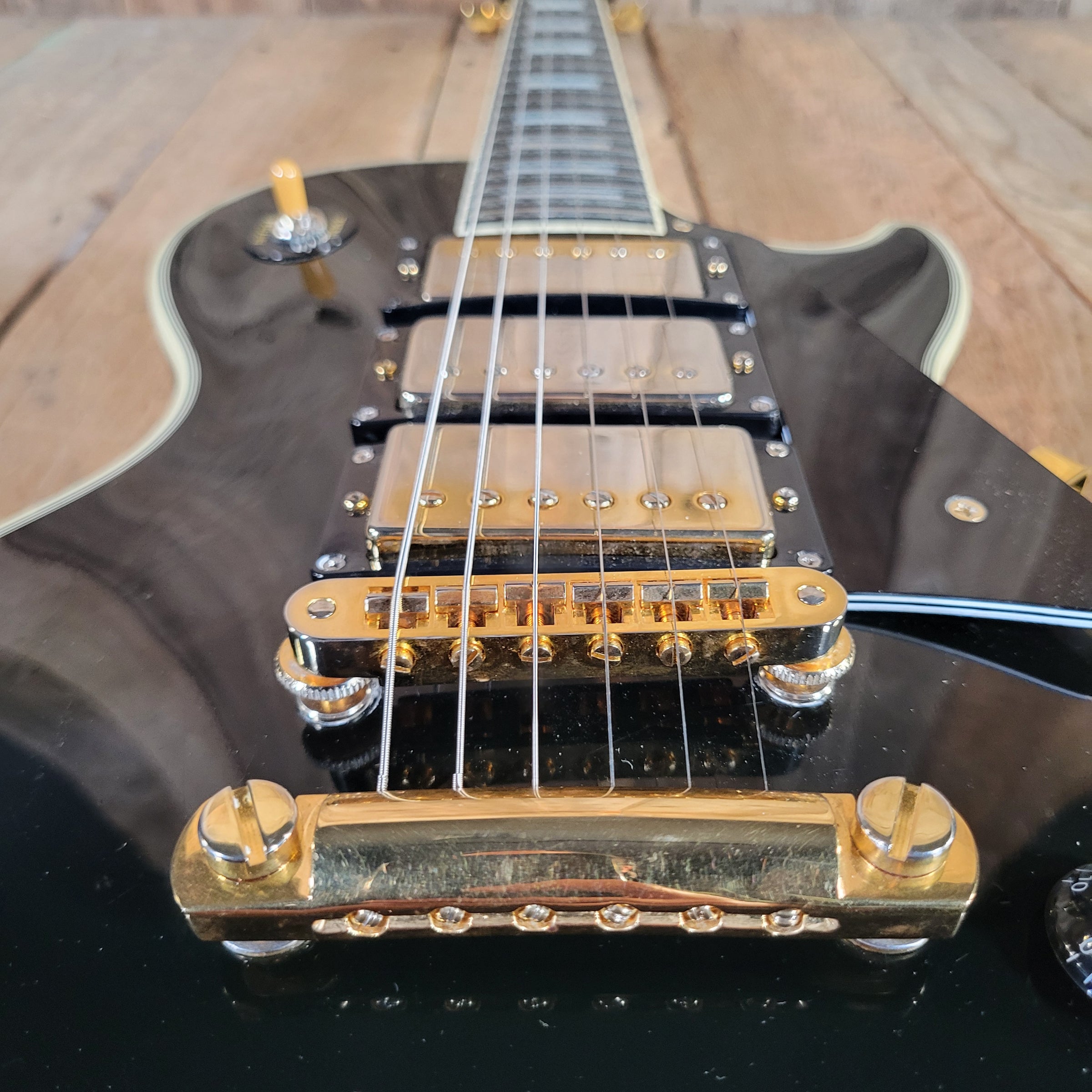 Gibson 1996 Les Paul Custom 57 Black Beauty 3PU Duncan Antiquity Seth Lover