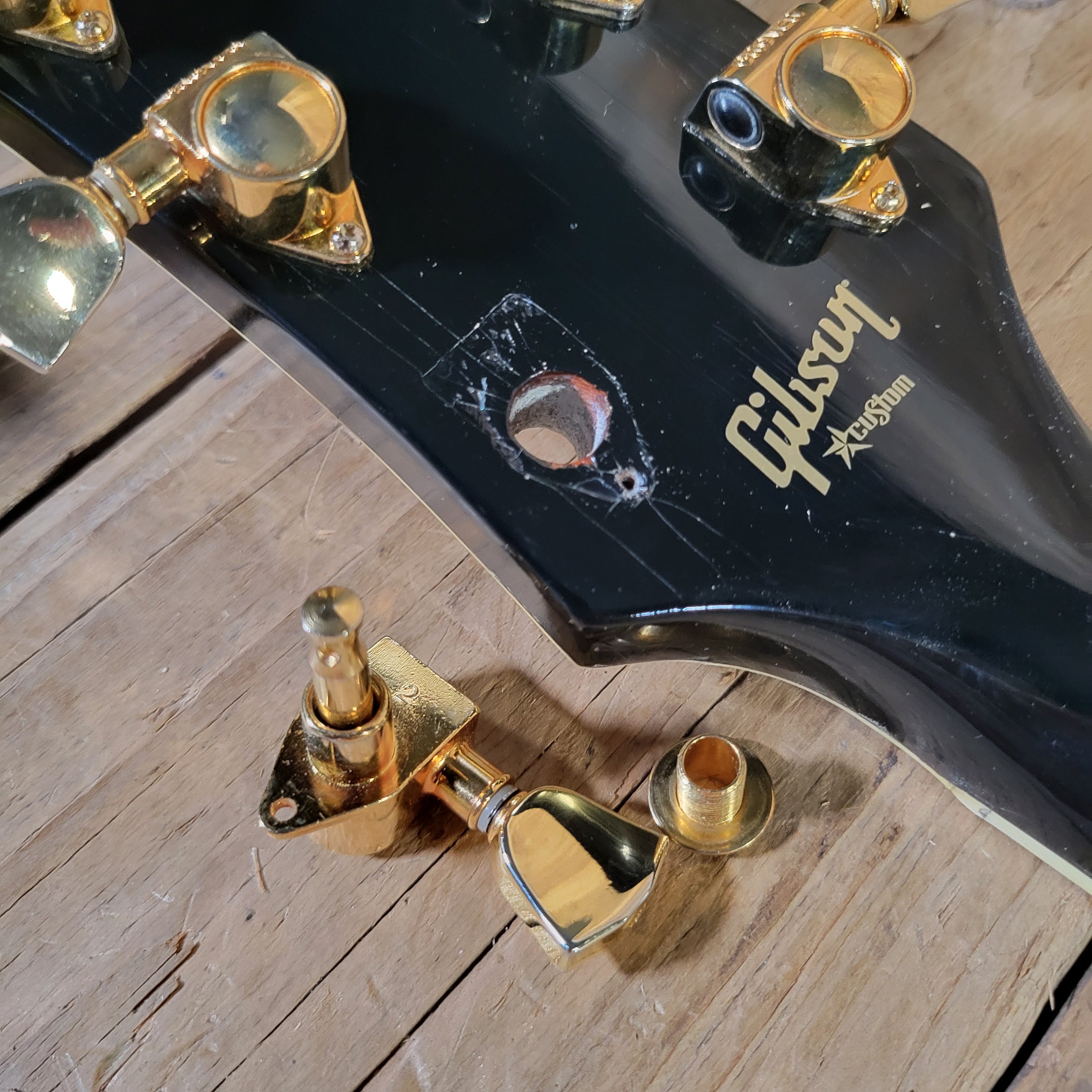 Gibson 1996 Les Paul Custom 57 Black Beauty 3PU Duncan Antiquity Seth Lover