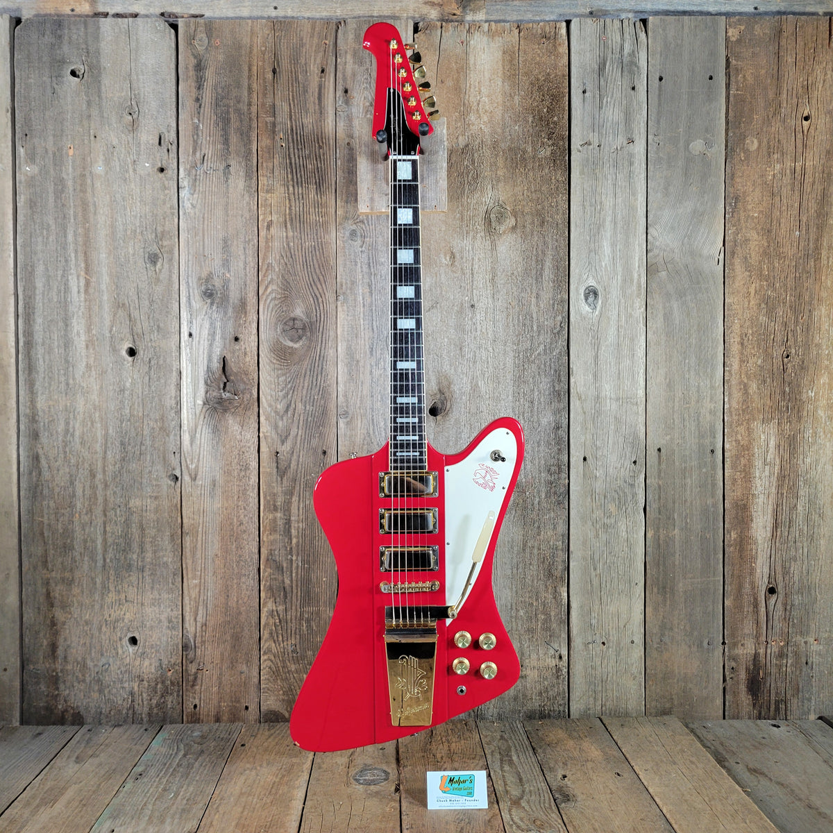 Epiphone 1999 Firebird VII Cardinal Red Gold Hardware Very Good