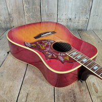 Gibson 1975 Hummingbird Custom Cherry Sunburst Very Good