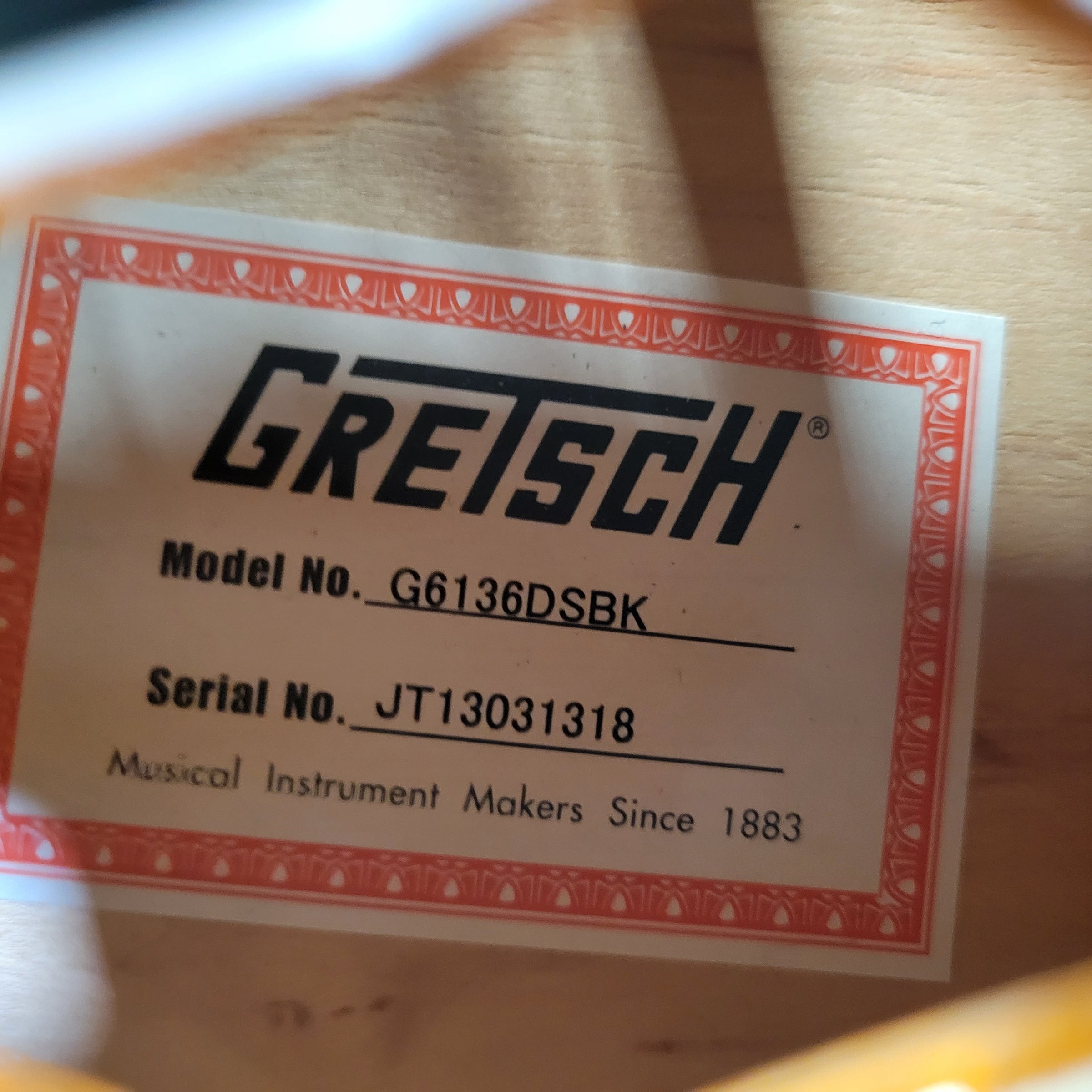 Gretsch Black Falcon G6136DSBK 2013 Dynasonic Pickups Near Mint