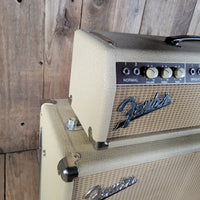 Fender 1963 Tremolux 6G9-B White Tolex Piggyback Near Mint
