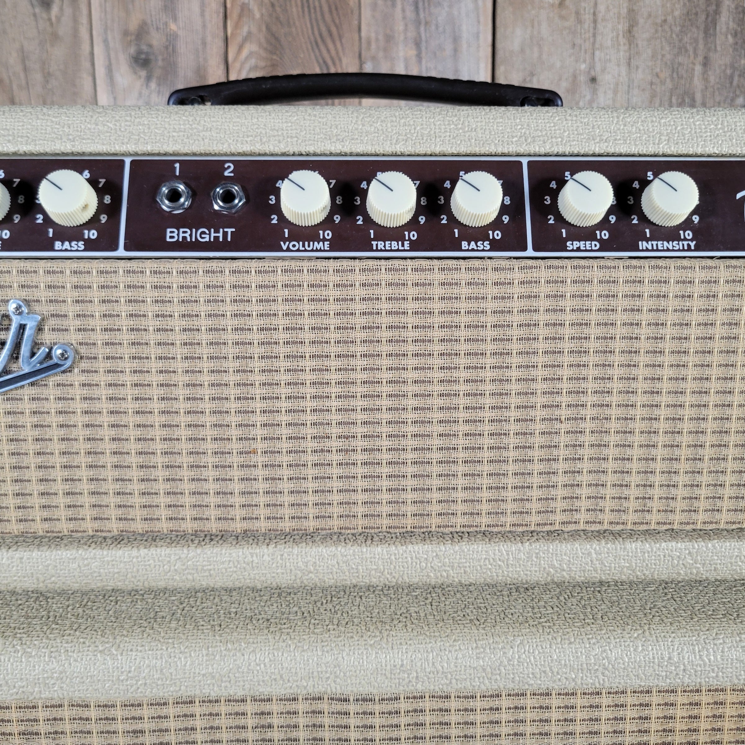 Fender 1963 Tremolux 6G9-B White Tolex Piggyback Near Mint