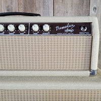 Fender 1963 Tremolux 6G9-B White Tolex Piggyback Near Mint