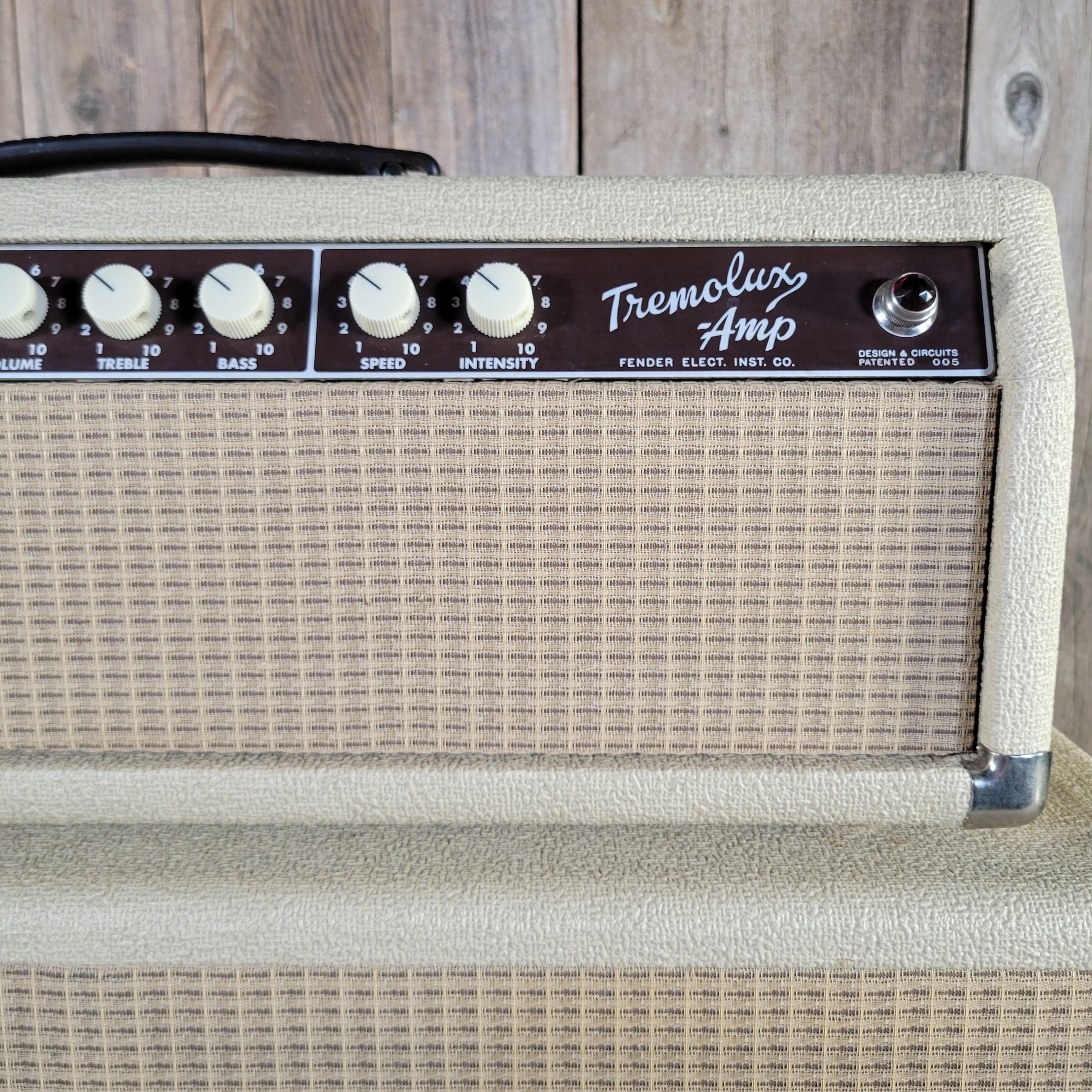 Fender 1963 Tremolux 6G9-B White Tolex Piggyback Near Mint