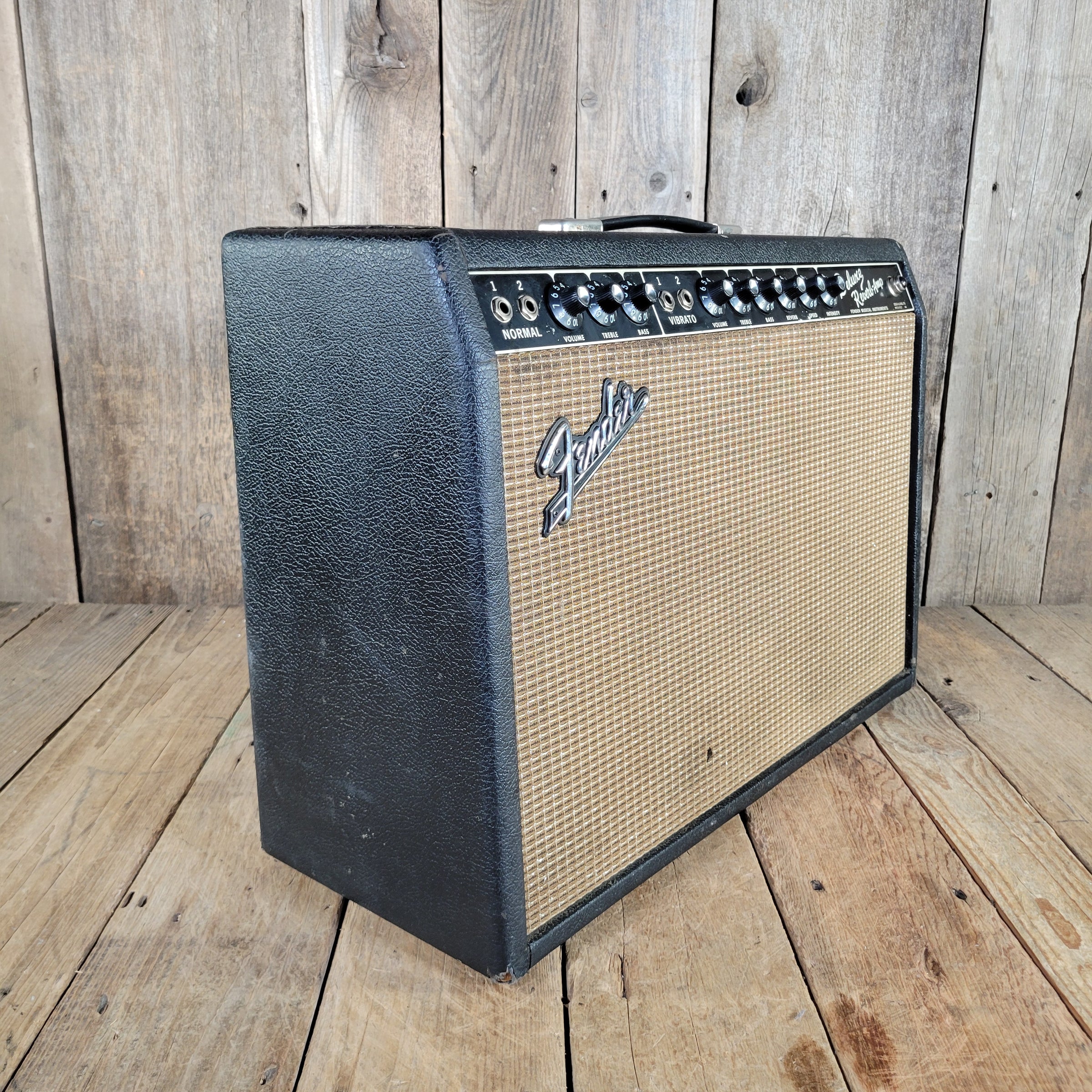 Fender 1965 Deluxe Reverb AB763 Blackface Serviced Very Good