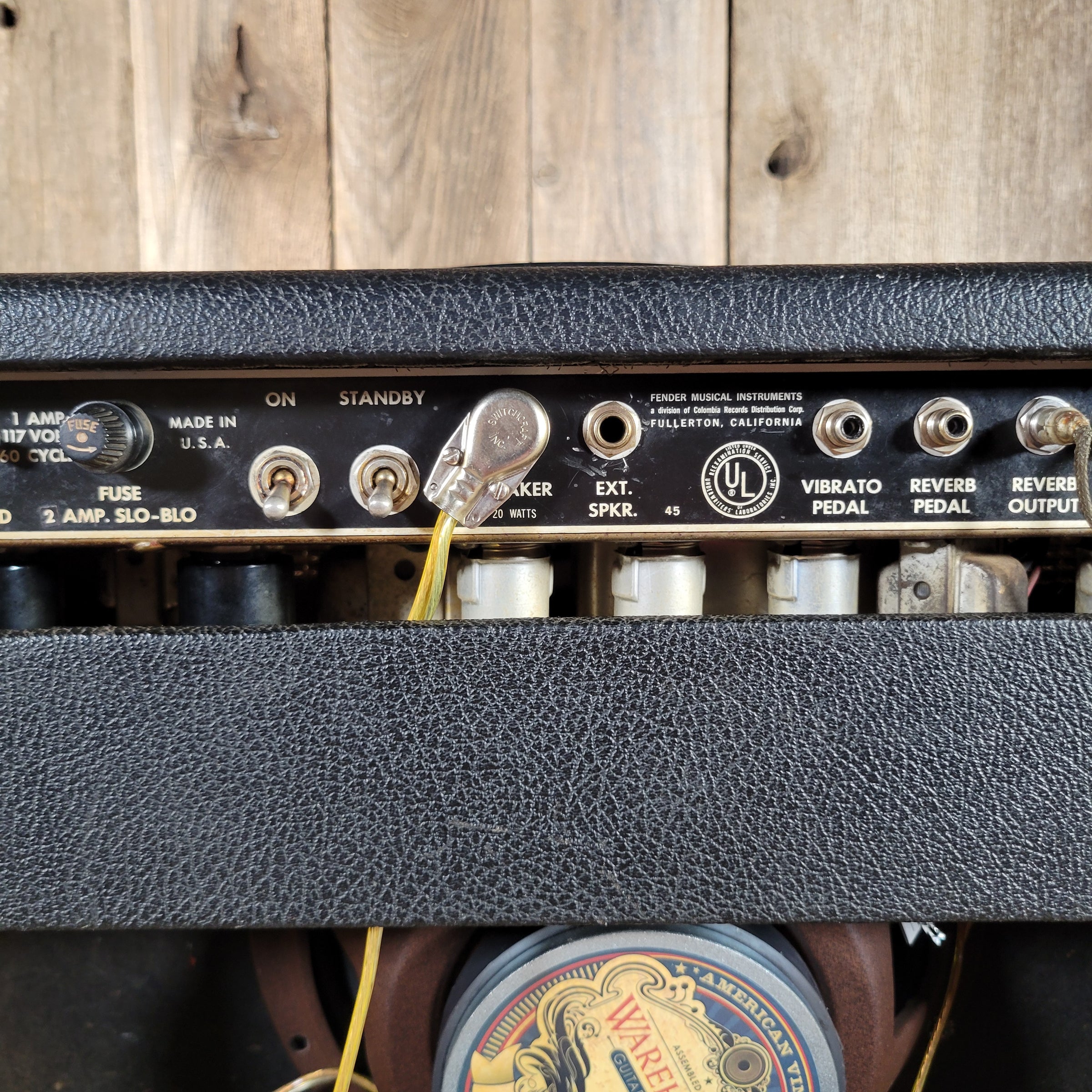 Fender 1965 Deluxe Reverb AB763 Blackface Serviced Very Good