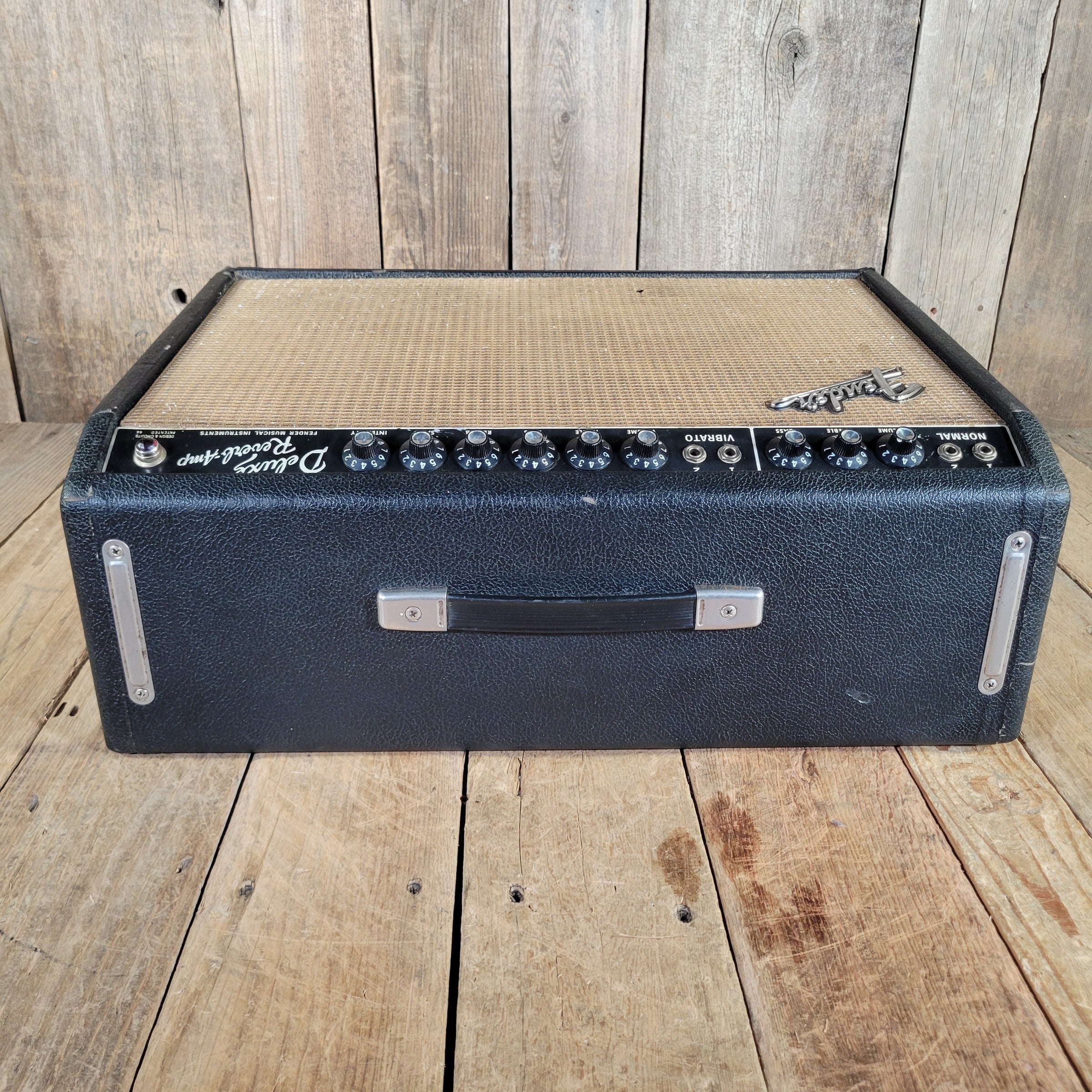 Fender 1965 Deluxe Reverb AB763 Blackface Serviced Very Good