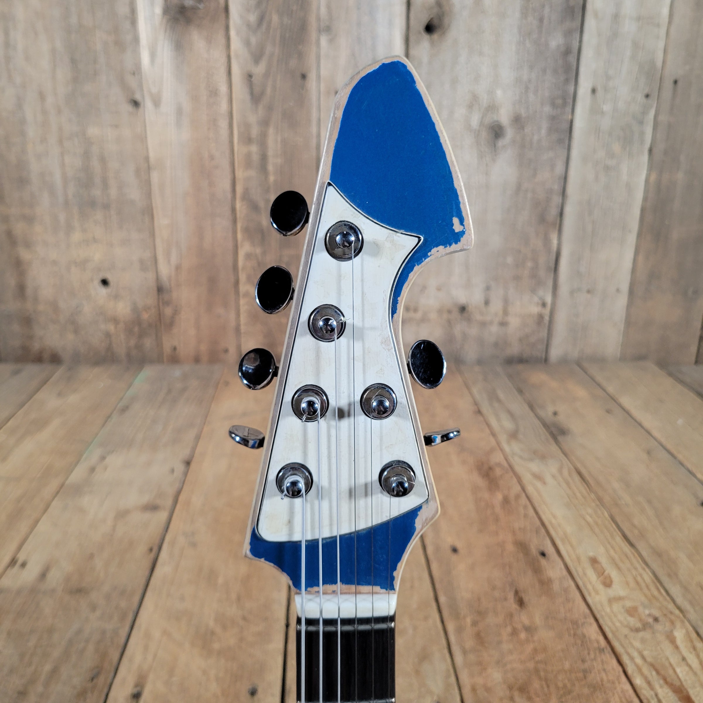 Teisco 1960s Spectrum 5 Metallic Blue Stereo/Mono Z-Coil Good