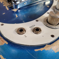 Teisco 1960s Spectrum 5 Metallic Blue Stereo/Mono Z-Coil Good