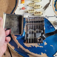 Teisco 1960s Spectrum 5 Metallic Blue Stereo/Mono Z-Coil Good