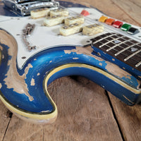 Teisco 1960s Spectrum 5 Metallic Blue Stereo/Mono Z-Coil Good