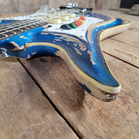 Teisco 1960s Spectrum 5 Metallic Blue Stereo/Mono Z-Coil Good
