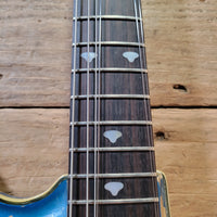 Teisco 1960s Spectrum 5 Metallic Blue Stereo/Mono Z-Coil Good