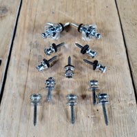 Schaller Straplocks w/ 5 Extra Strap Button Sets Excellent