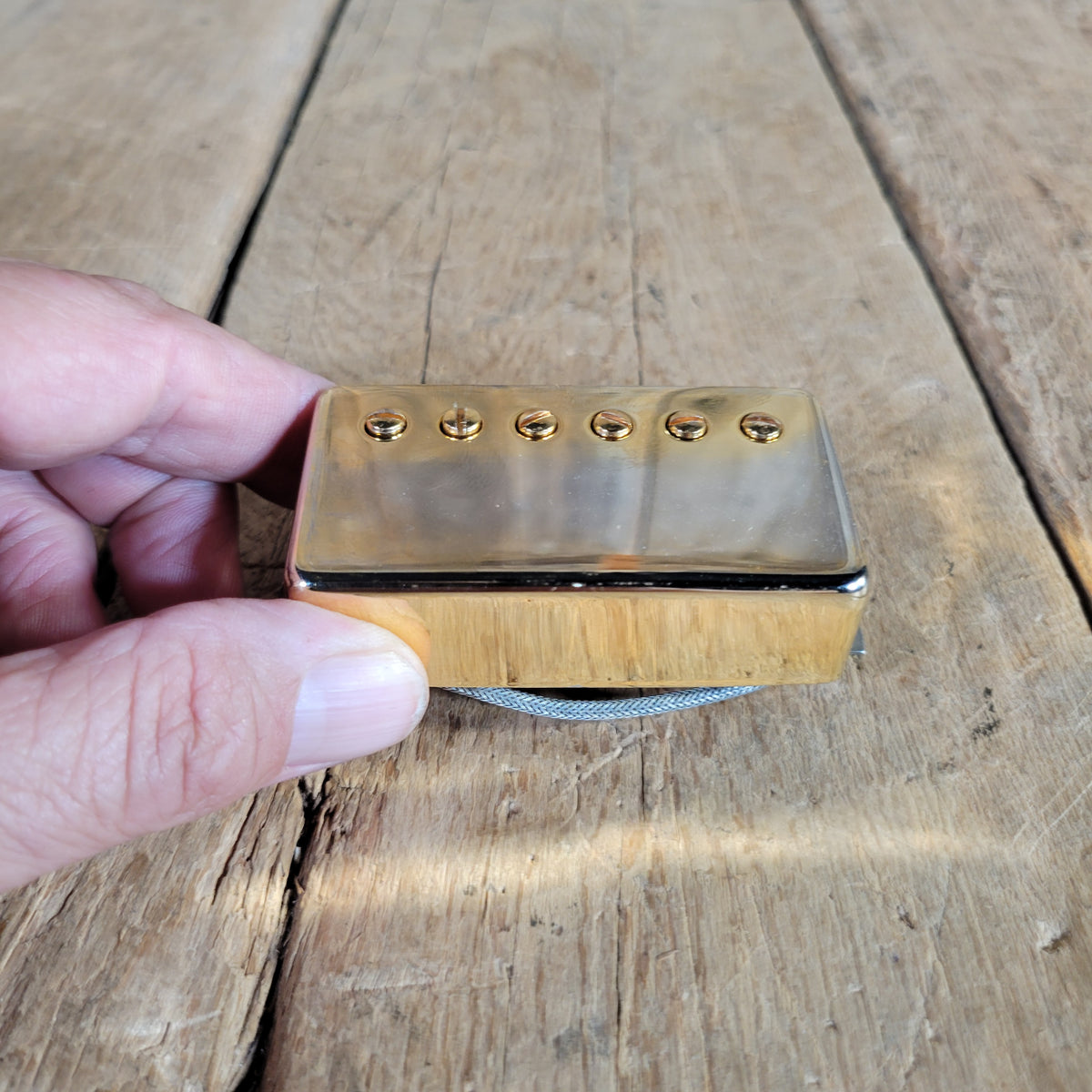 Gibson 1982 Shaw NOS Patent Number Humbucker Gold