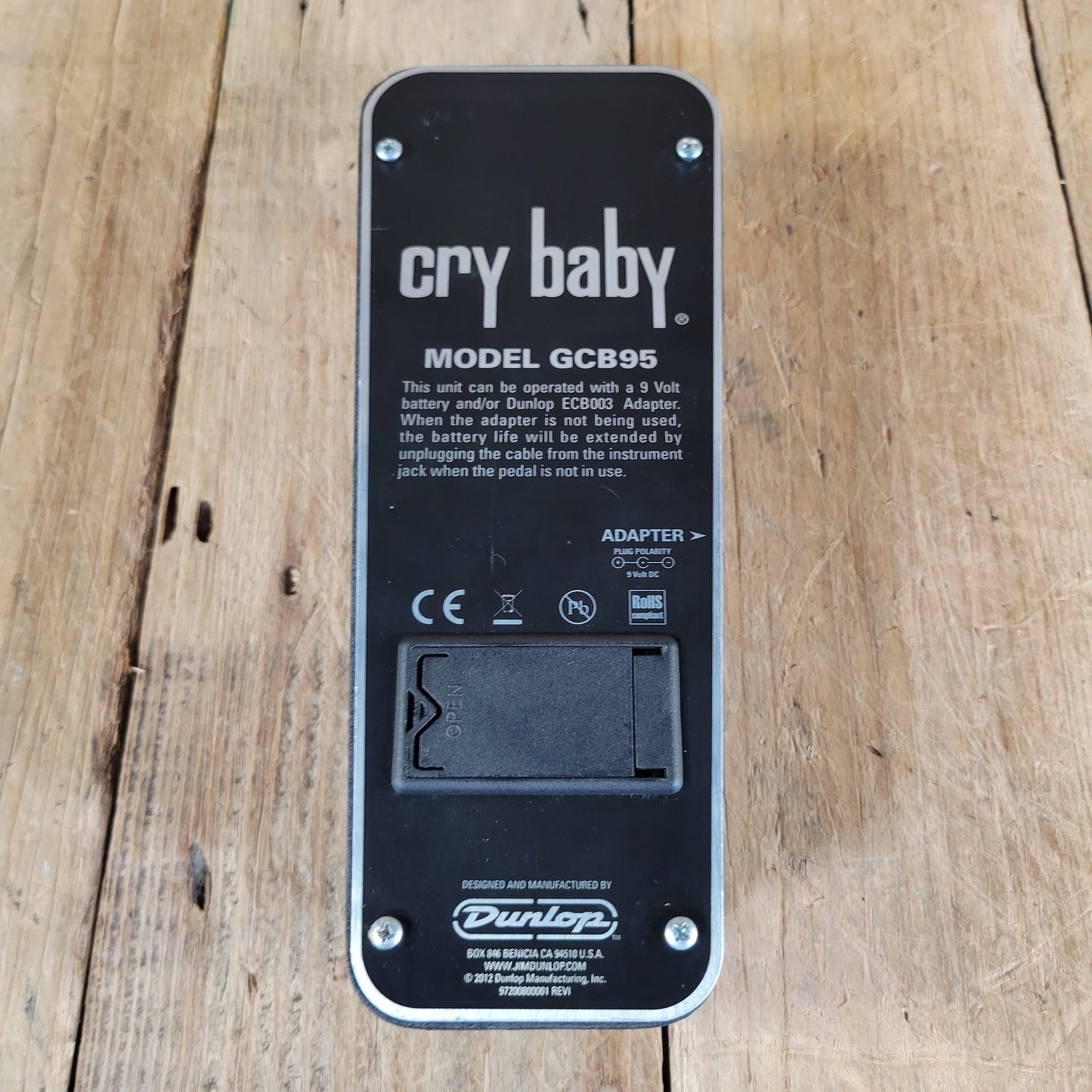Dunlop GCB95 Cry Baby Wah Wah Pedal 2020s Near Mint