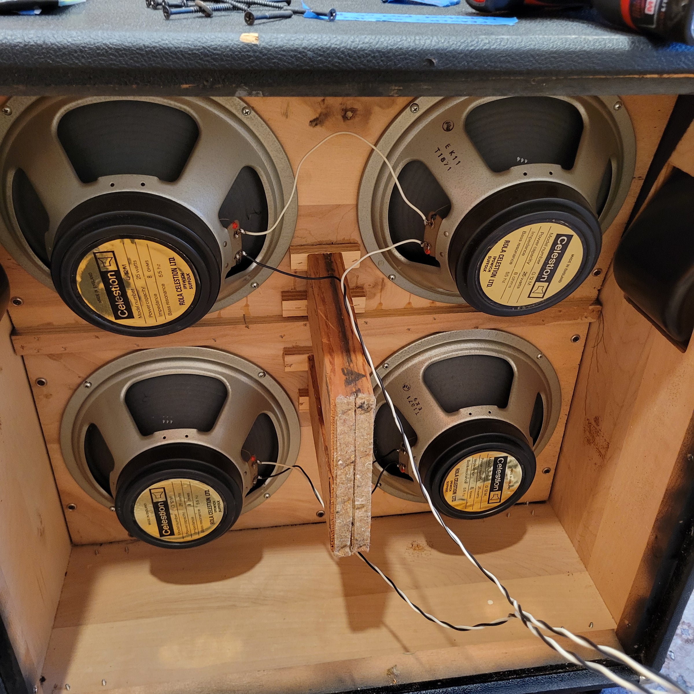 Mitchell 1977-78 GB412 4x12 Cab Celestion G12M 25W 55Hz