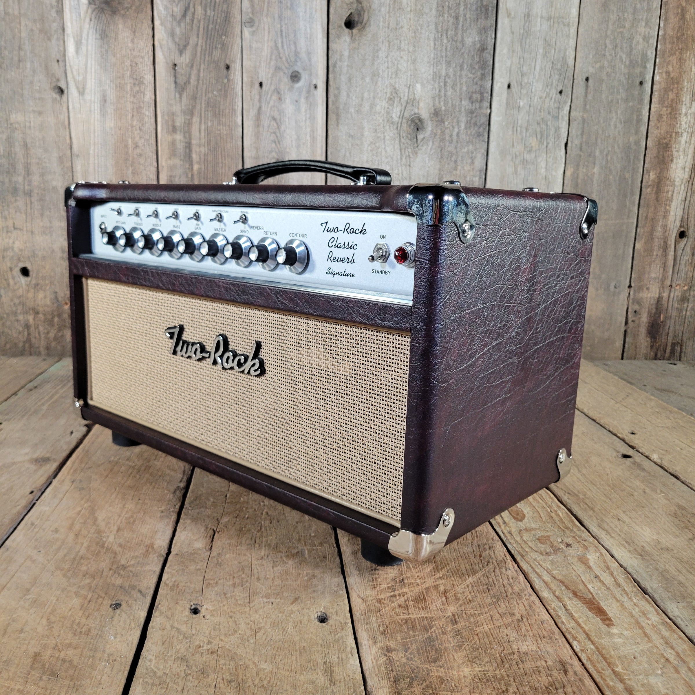 Two Rock 2025 Classic Reverb Head Wine Taurus Tolex Cane Grille New