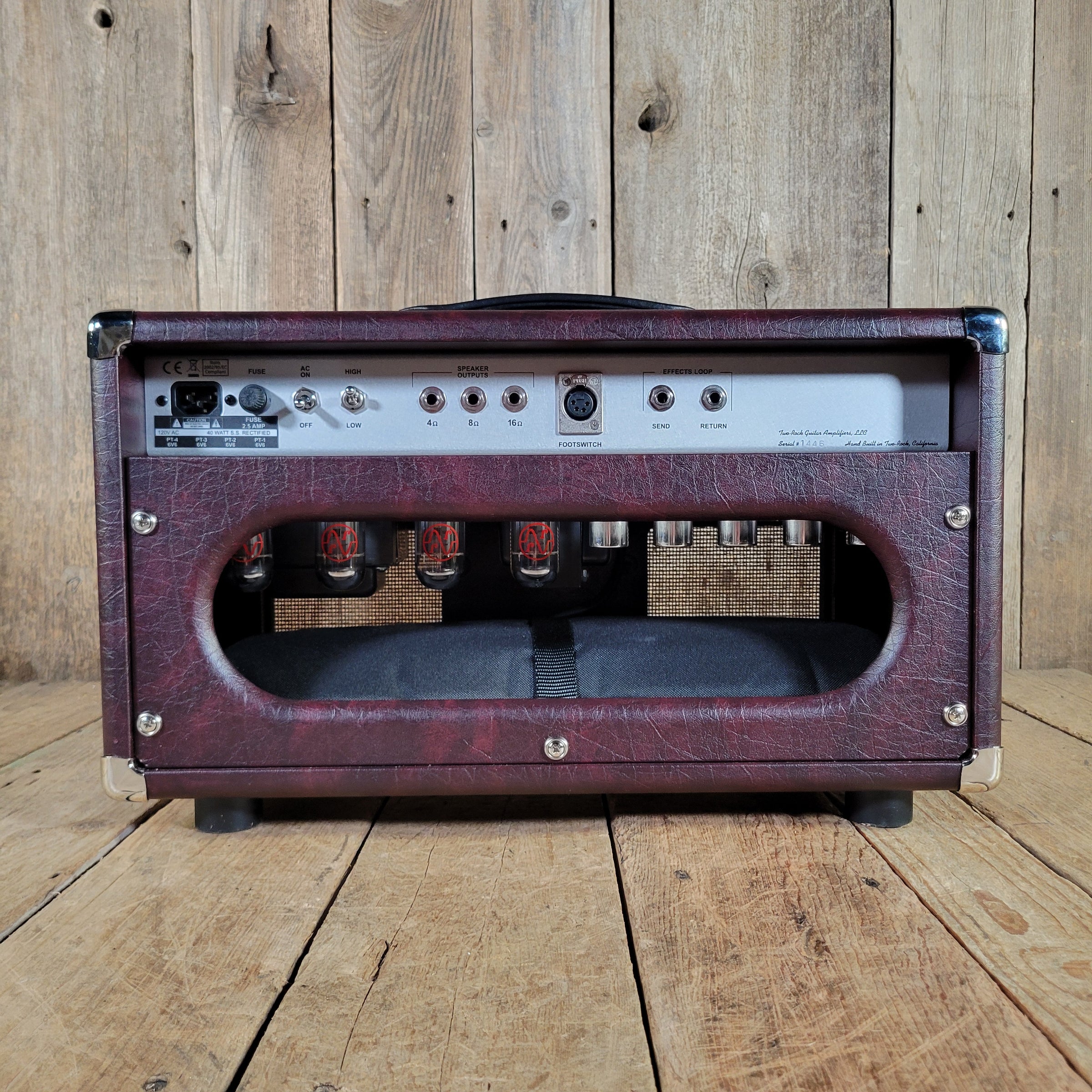 Two Rock 2025 Classic Reverb Head Wine Taurus Tolex Cane Grille New