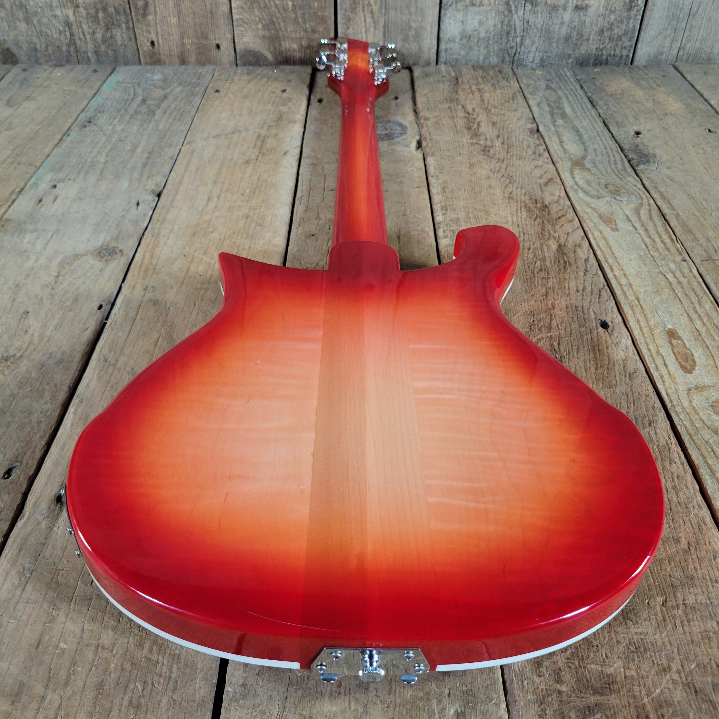Rickenbacker 2023 660 6 String Fireglo Flamed, Original Case Near Mint