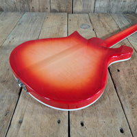 Rickenbacker 2023 660 6 String Fireglo Flamed, Original Case Near Mint